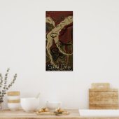 Vierkante schijven poster (Keuken)