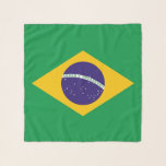 Vierkante sjaal met vlag van Brazilië<br><div class="desc">Verhoog je kledingkast met onze vierkante sjaal met de vlag van Brazilië, een stijlvolle manier om je Braziliaanse trots te laten zien! Dit veelzijdige accessoire is ideaal voor het toevoegen van een pop kleur en een patriottische touch aan elke outfit. Het gedurfde ontwerp van de Braziliaanse vlag onderscheidt zich prachtig,...</div>
