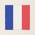 Vierkante sjaal met vlag van Frankrijk<br><div class="desc">Voeg een vleugje elegantie toe aan uw garderobe met onze exclusieve vierkante sjaal met de vlag van Frankrijk! Deze sjaal is gemaakt met nauwgezette aandacht voor detail en is meer dan alleen een stijlvol accessoire; het is een viering van de Franse cultuur en erfgoed. Het levendige ontwerp toont prominent de...</div>