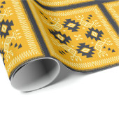 Vierkante sjaal, paisley bloemenbatik. cadeaupapier (Rol Hoek)