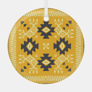 Vierkante sjaal, paisley bloemenbatik. glas ornament