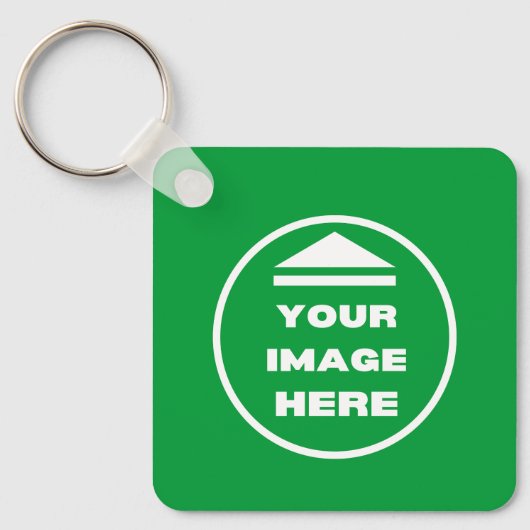 Vierkante Sleutelhanger - gepersonaliseerd - Afbee (Voorkant)