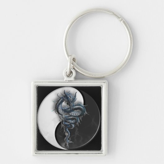 Vierkante Sleutelring van de Draak van Yang van Sleutelhanger (Voorkant)