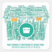 vierkante sticker (Voorkant)