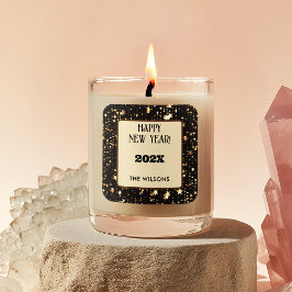 vierkante Sticker | Feestelijke Zes 3-in Gelukkig 