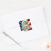 Vierkante Sticker/God zegene Amerika Sticker (Envelop)