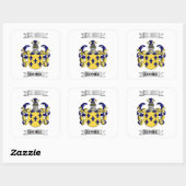 Vierkante sticker Gomez Achternaam En Schild (Vel)