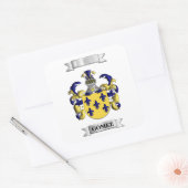 Vierkante sticker Gomez Achternaam En Schild (Envelop)