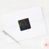 Vierkante sticker levendige abstracte textuur gere (Envelop)