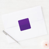 Vierkante sticker met paarse glitters onderkant –  (Envelop)