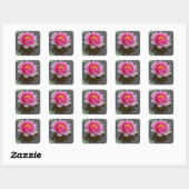 Vierkante sticker met waterLily Design (Vel)