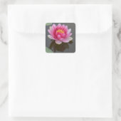 Vierkante sticker met waterLily Design (Tas)