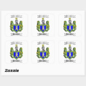 Vierkante sticker Rodriguez Achternaam En Schild (Vel)