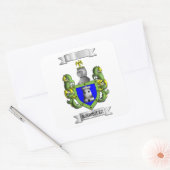 Vierkante sticker Rodriguez Achternaam En Schild (Envelop)