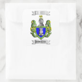 Vierkante sticker Rodriguez Achternaam En Schild (Tas)
