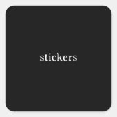Vierkante Stickers (Voorkant)