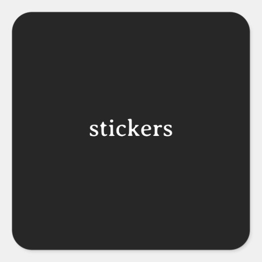 Vierkante Stickers (Voorkant)
