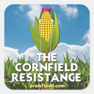 Vierkante stickers (20/pg) - de cornfield-resisten