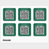 Vierkante Stickers, blad van zes 3 inch stickers (Vel)