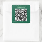 Vierkante Stickers, blad van zes 3 inch stickers (Tas)