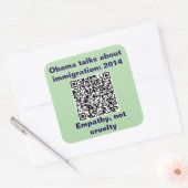 Vierkante Stickers, blad van zes 3 inch stickeStic Sticker (Envelop)