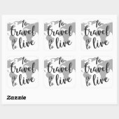 Vierkante stickers, glanzend, groot, 3 inch (vel 6 sticker (Vel)
