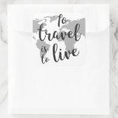 Vierkante stickers, glanzend, groot, 3 inch (vel 6 sticker (Tas)