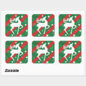 Vierkante stickers, glanzend, groot, 3 inch (vel 6 sticker (Vel)