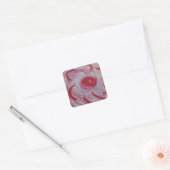 Vierkante Stickers Rosa (Envelop)