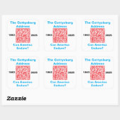 Vierkante stickers, vel van zes 3 inch stickeStick Sticker (Vel)