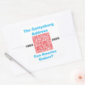 Vierkante stickers, vel van zes 3 inch stickeStick Sticker (Envelop)