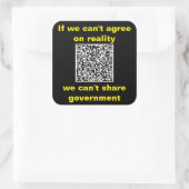Vierkante stickers, vel van zes stickers van 3 inc (Tas)