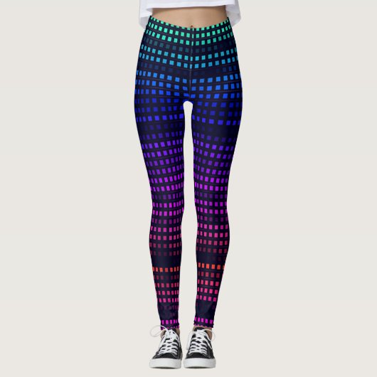 Vierkante Stippen Leggings (Voorkant)