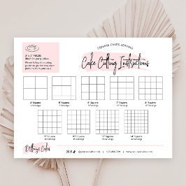 Vierkante taart snijden gidsen 2x2" partij porties