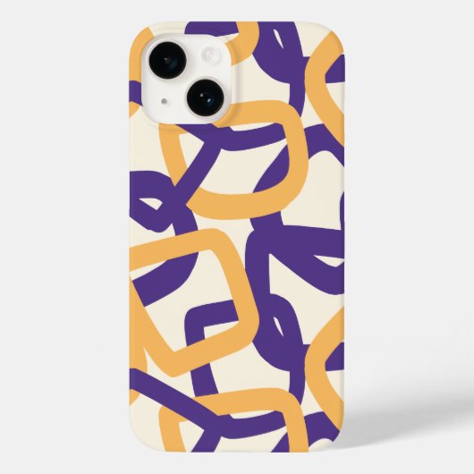 Vierkante Tangle Moderne Pop Case-Mate iPhone Case (Achterkant)