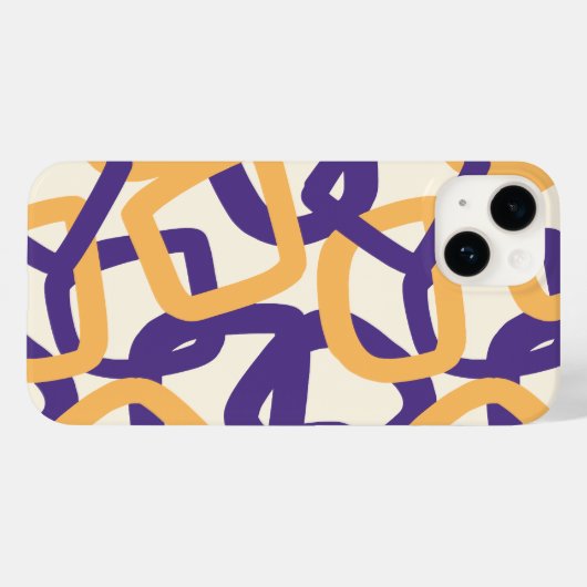 Vierkante Tangle Moderne Pop Case-Mate iPhone Case (Achterkant (horizontaal))