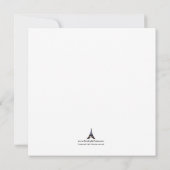 Vierkante tea set Bridal Shower-uitnodigingen Kaart (Achterkant)