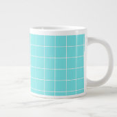 Vierkante Tegel als Check Pattern Grote Koffiekop (Rechts)