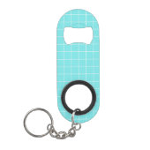 Vierkante Tegel als Check Pattern Mini Flessenopener (Voorkant)