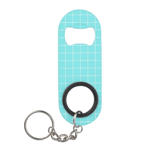 Vierkante Tegel als Check Pattern Mini Flessenopener (Voorkant)