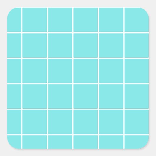 Vierkante Tegel als Check Pattern Sticker (Voorkant)