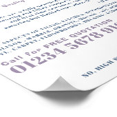 Vierkante Tegels, Floorer, Tegel Installer Adverte Poster (Hoek)