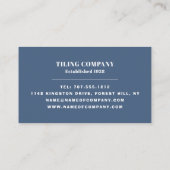 Vierkante Tegels, Floorer, Tegel Installer Visitekaartje (Achterkant)