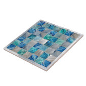 Vierkante tegels mozaïek waterstenen tegeltje (Zijkant)