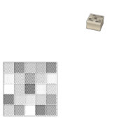 Vierkante Tegels Rubberstempel (Gestempeld)