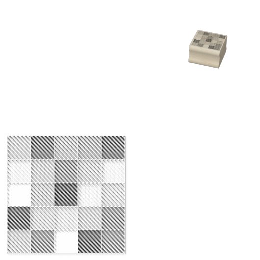 Vierkante Tegels Rubberstempel (Gestempeld)