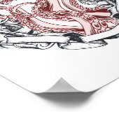 Vierkante tentakels uit Mirror Lovecraftian Horror Poster (Hoek)