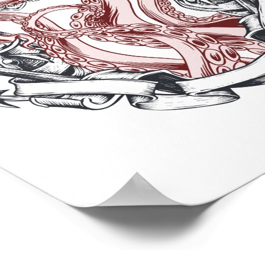 Vierkante tentakels uit Mirror Lovecraftian Horror Poster (Hoek)