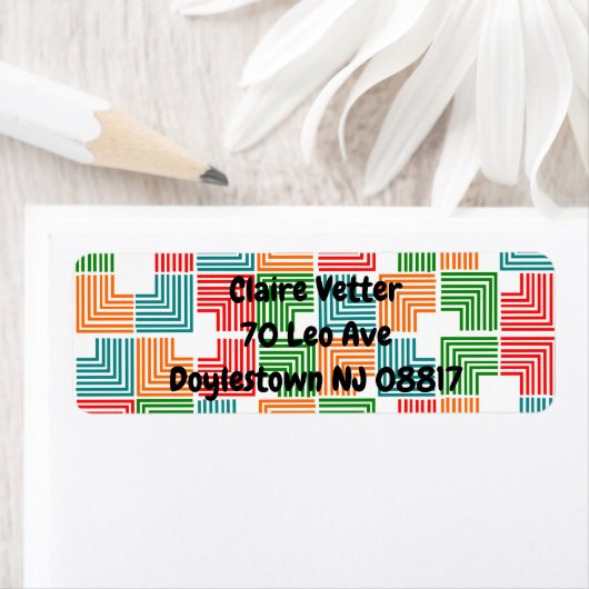 Vierkante threads etiket (Insitu)