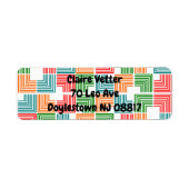 Vierkante threads etiket (Voorkant)